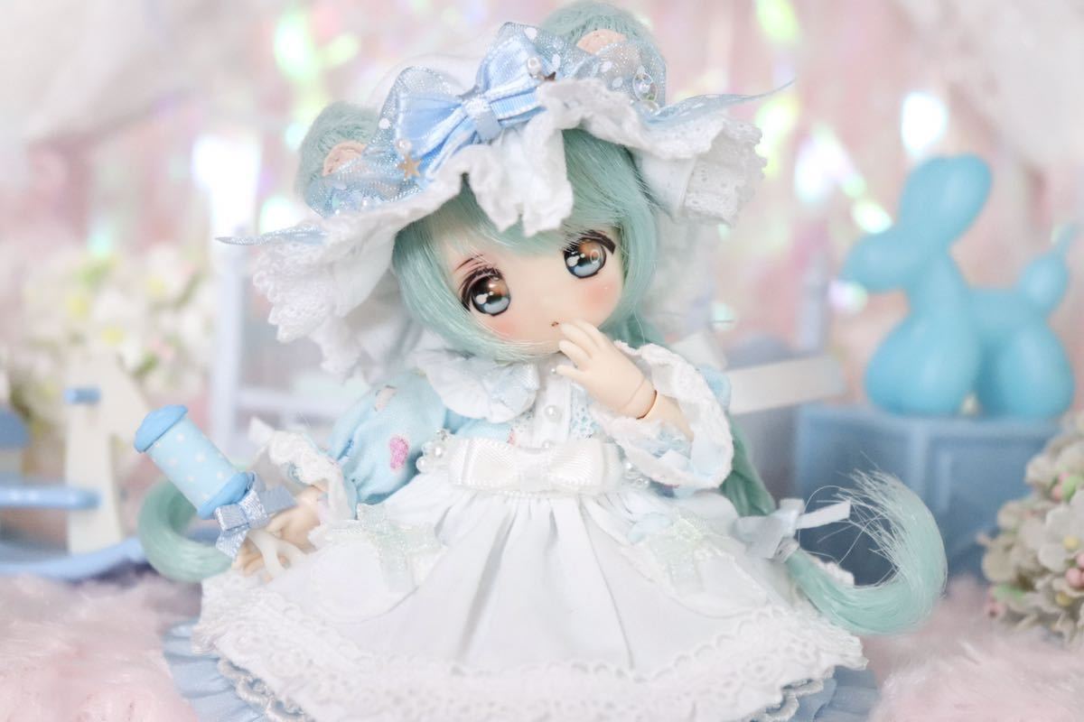 【ぱんだねこ×Renette】 ばぶばぶクマちゃん OBヘッド OTOKOカスタム ワンオフドール フルセット オビツ11