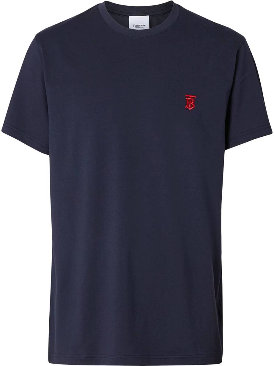 送料込即日発! Burberry / モノグラムモチーフ Tシャツ ネイビー Sサイズ / 8014022