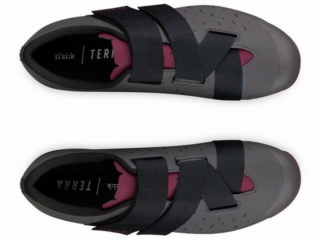 fi'zi:k ( フィジーク ) ビンディングシューズ X4 TERRA POWERSTRAP ( X4 テラ パワーストラップ ) アンスラサイト  / グレープ 38 ( 24.35cm )｜自転車・パーツ・ウェア通販｜ワイズロードオンライン