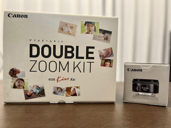 Canon EOS KISS X8i ダブルズームキット&単焦点レンズセット