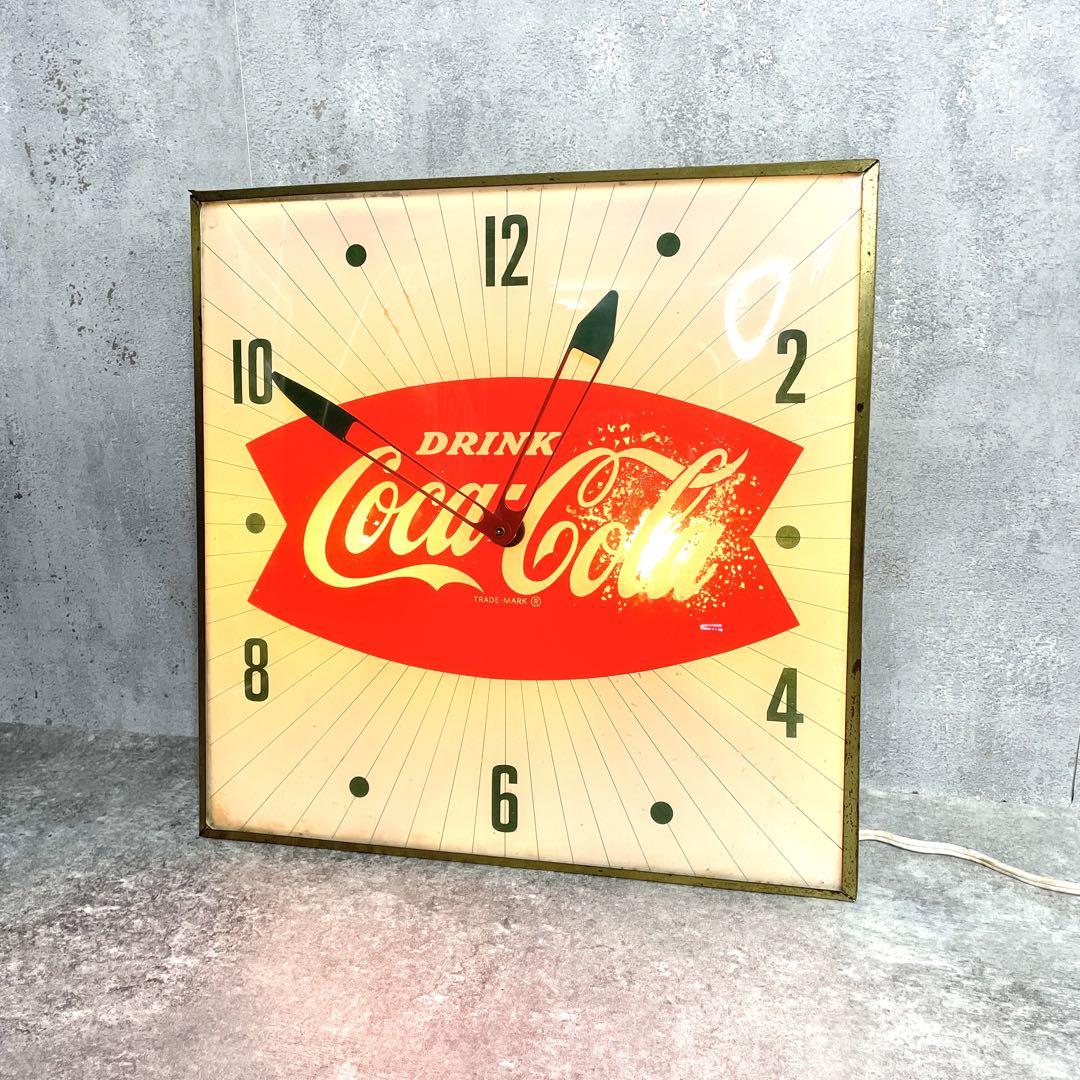 【激渋50s vintage Coca-Cola パムクロック社製 壁掛時計】