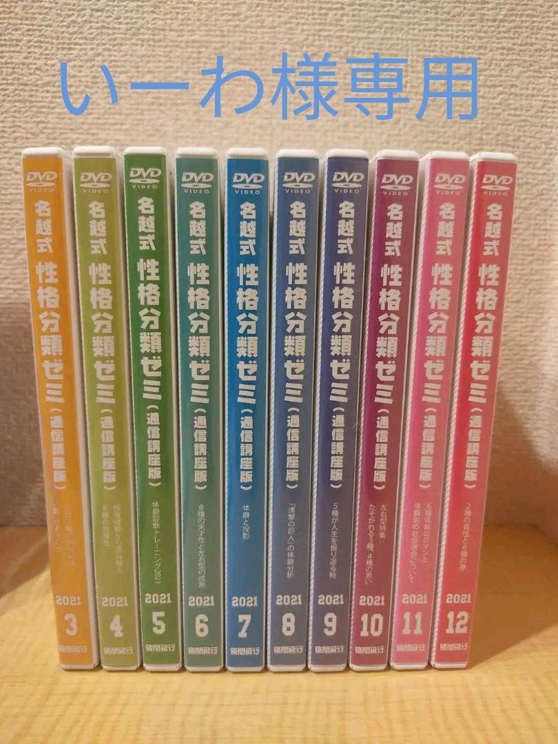 名越式性格分類ゼミ（体癖論講座）2021年3月～12月号