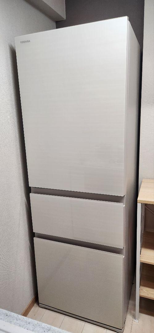 【美品】東芝 冷蔵庫 2022年製 356L GR-T36SVL(ZC)