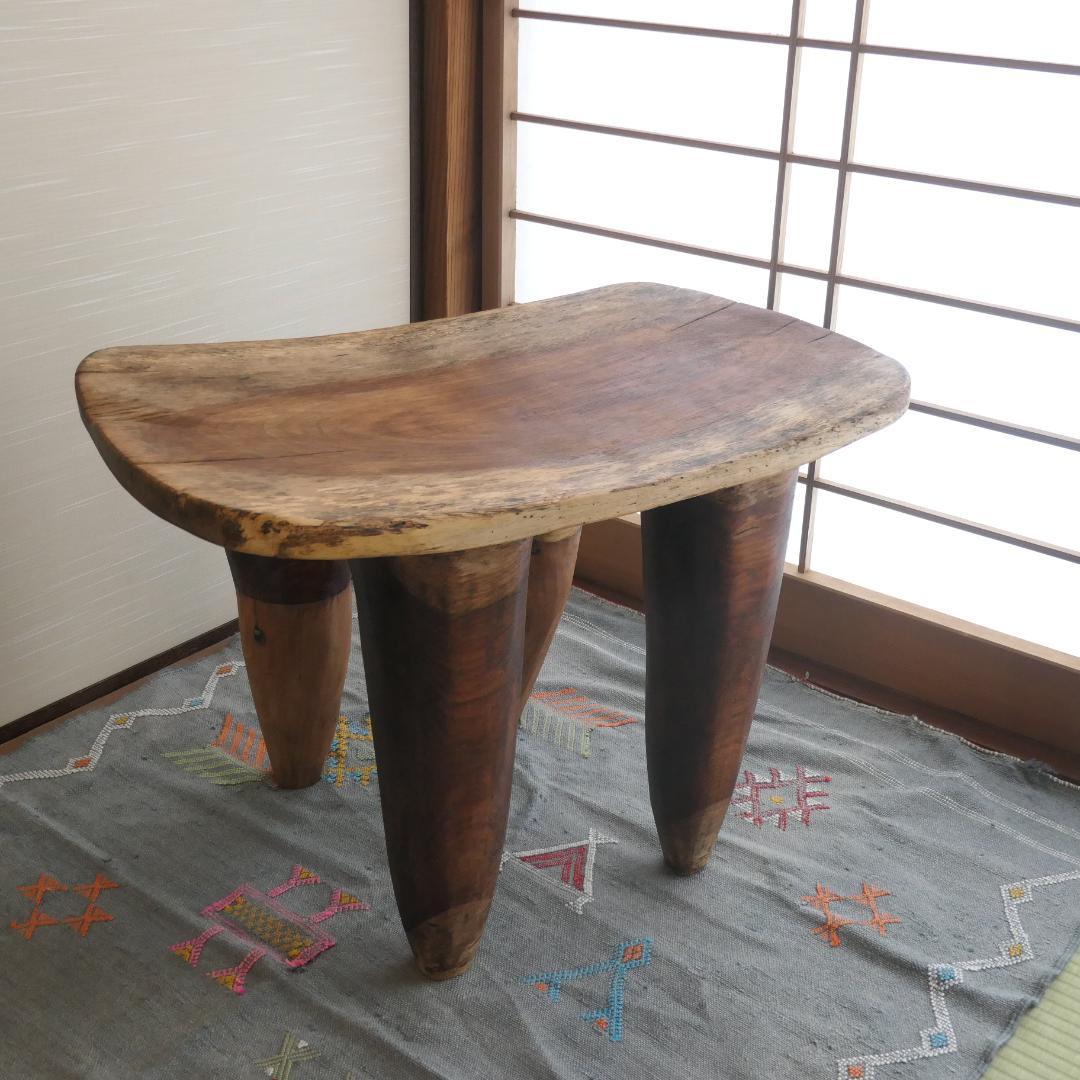 特大サイズ セヌフォ スツール Senufo コートジボワール アフリカ