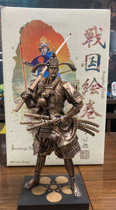 戦国絵巻　フィギュア　前田慶次　こうげつ人形　戦国武将　フィギュア