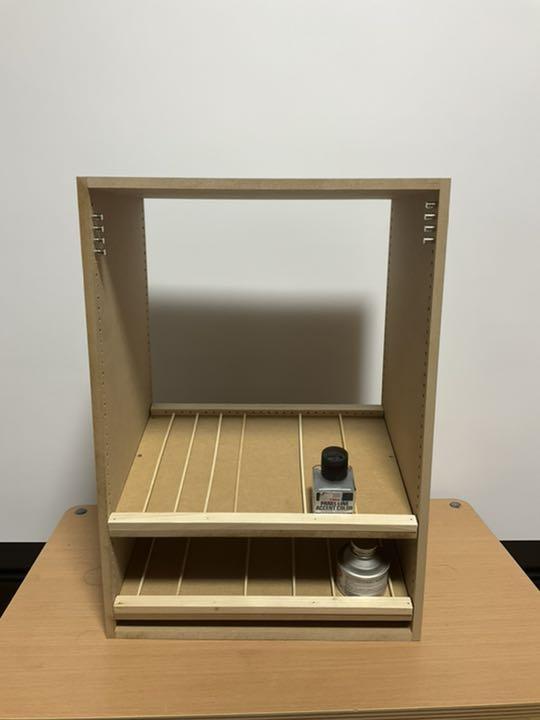 (模型) 自作塗料棚　塗料ラック