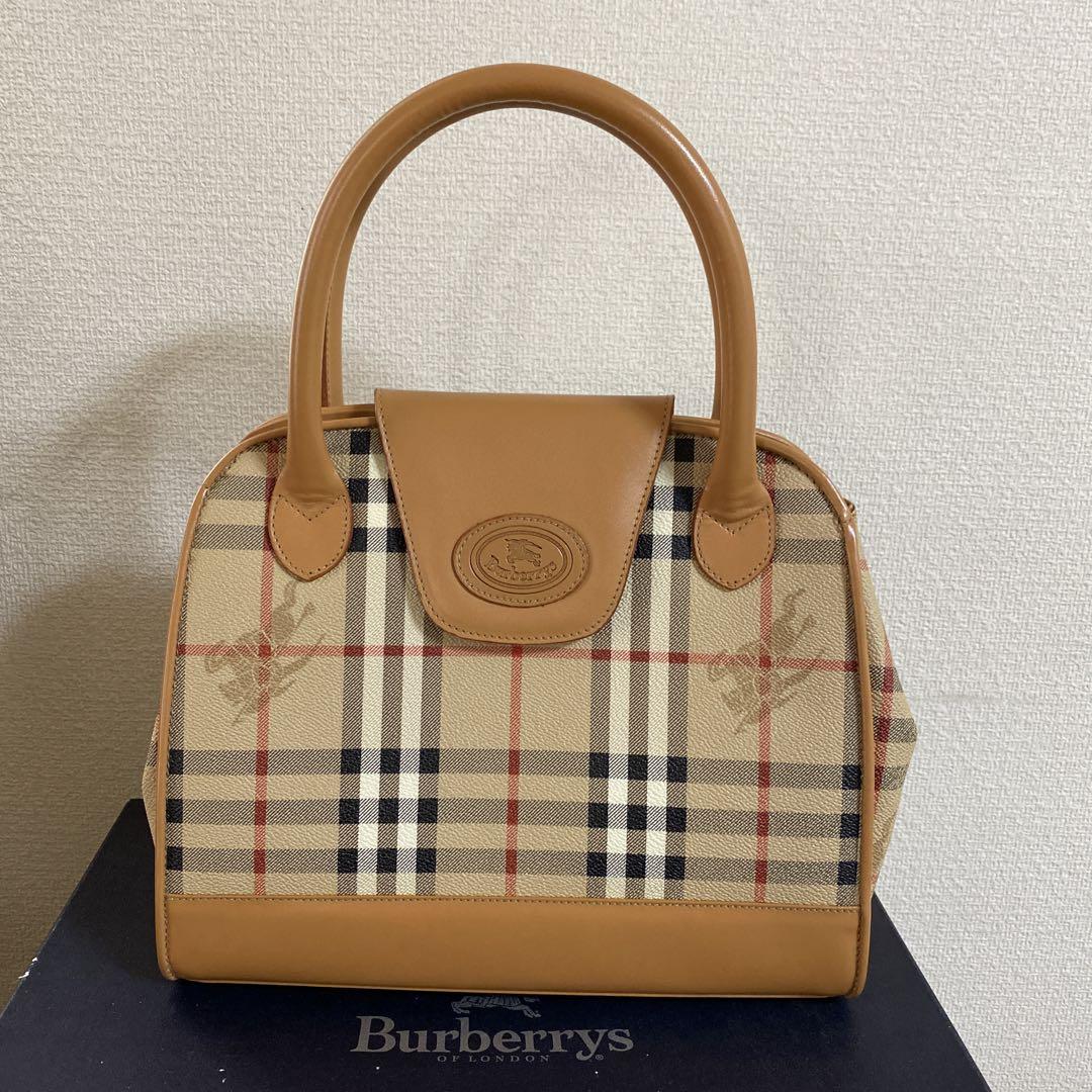 バーバリー ハンドバッグ オールドバーバリー ヴィンテージ イタリア製