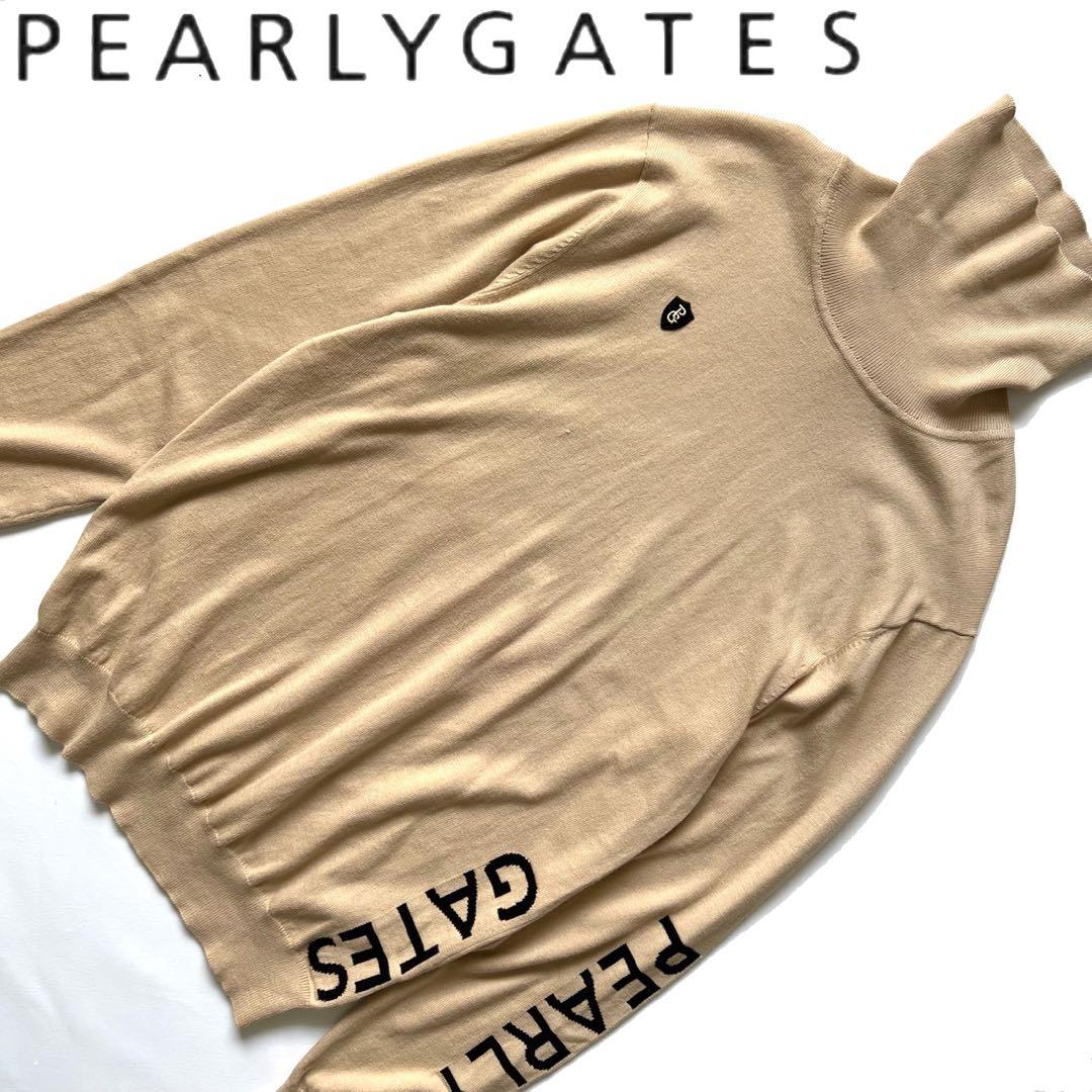 Pearly Gates パーリーゲイツ　タートルネック ロゴ　セーター　ニット
