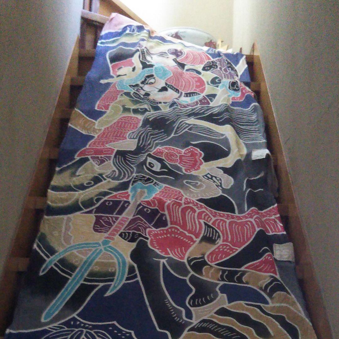古布 幟旗 武者に虎
