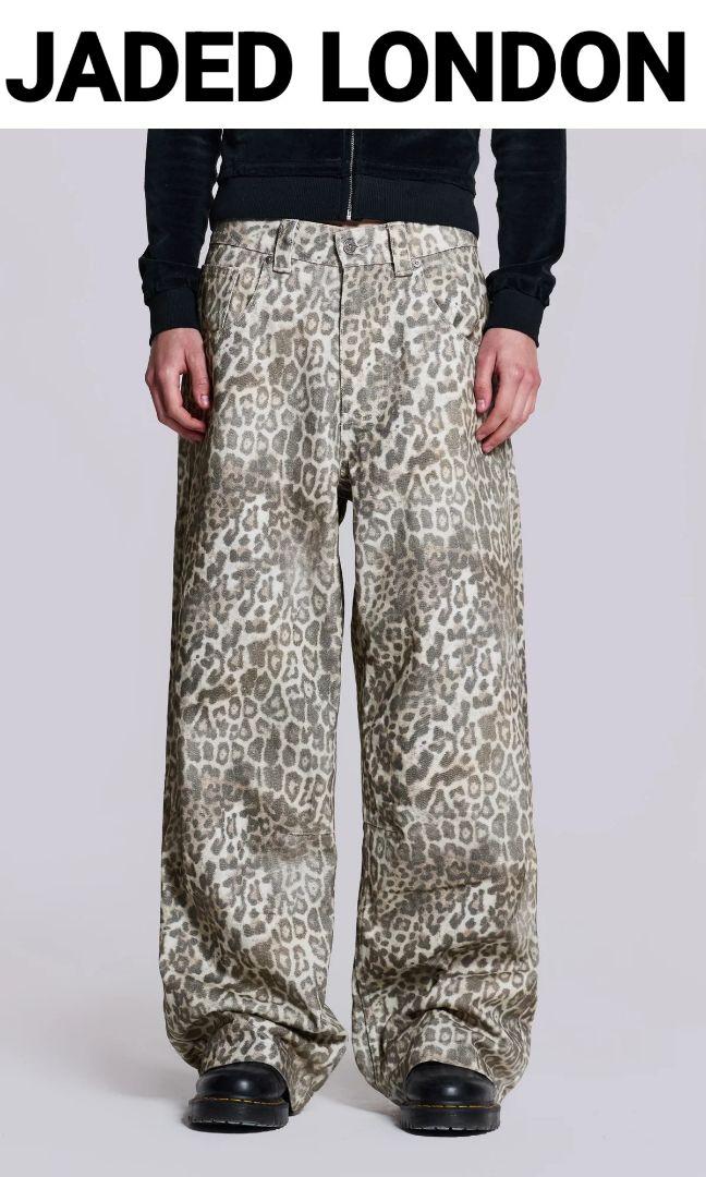 【新品】JADED LONDON LEOPARD COLOSSUS JEANS