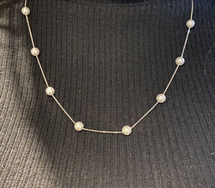 即購入！TASAKI パールネックレス(ステーションネックレス)