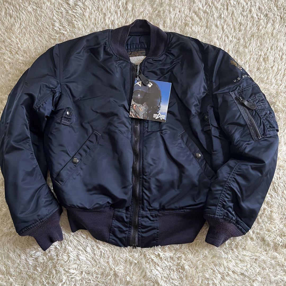 90's /ALPHA/B-15C/USA製/ネイビー/MOD/MA-1