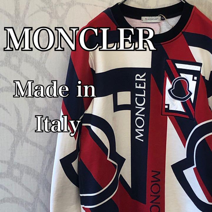 【激レア】モンクレール　スウェット　クレイジーデザイン　イタリア製