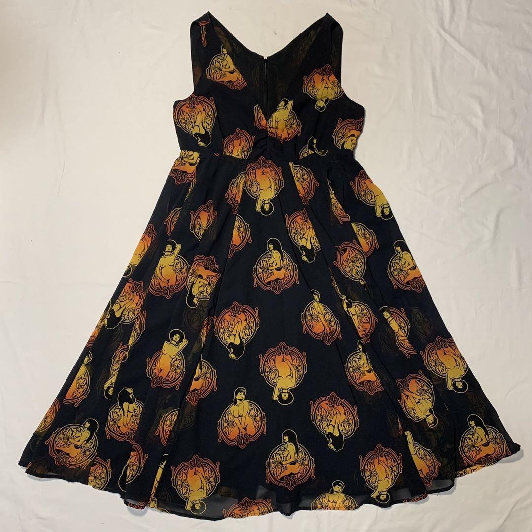 vintage hysteric glamour nude girl dress
