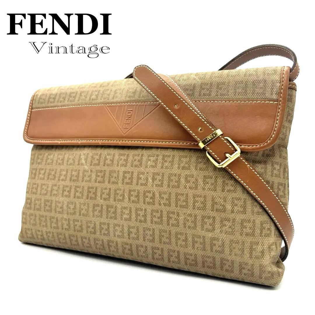 ✨超希少✨美品✨OLD FENDI フェンディ ショルダーバッグ ズッカ柄 FF