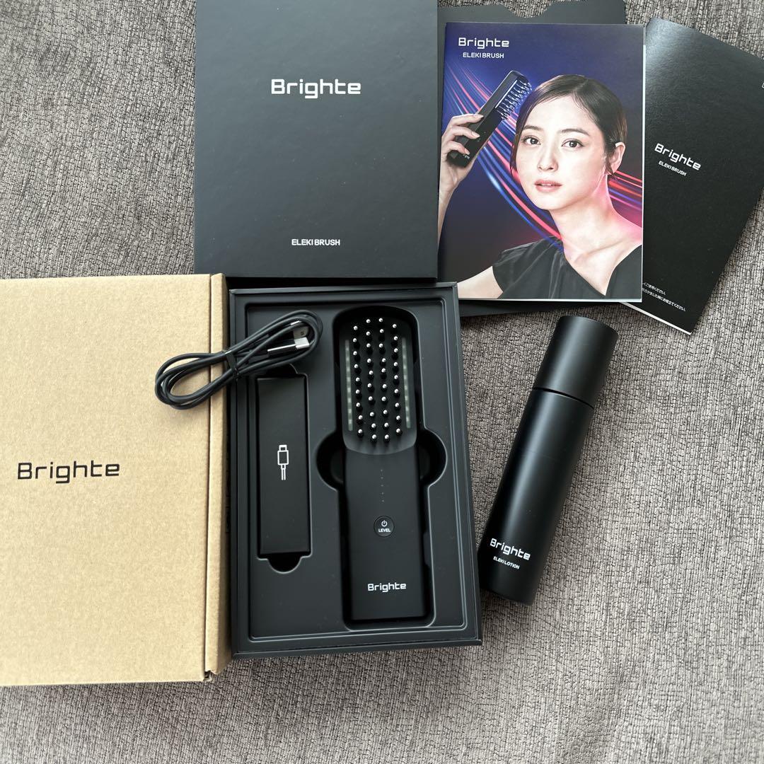 完売続出Brighte 【ELEKI BRUSH】スカルプ美顔器　ローション付き