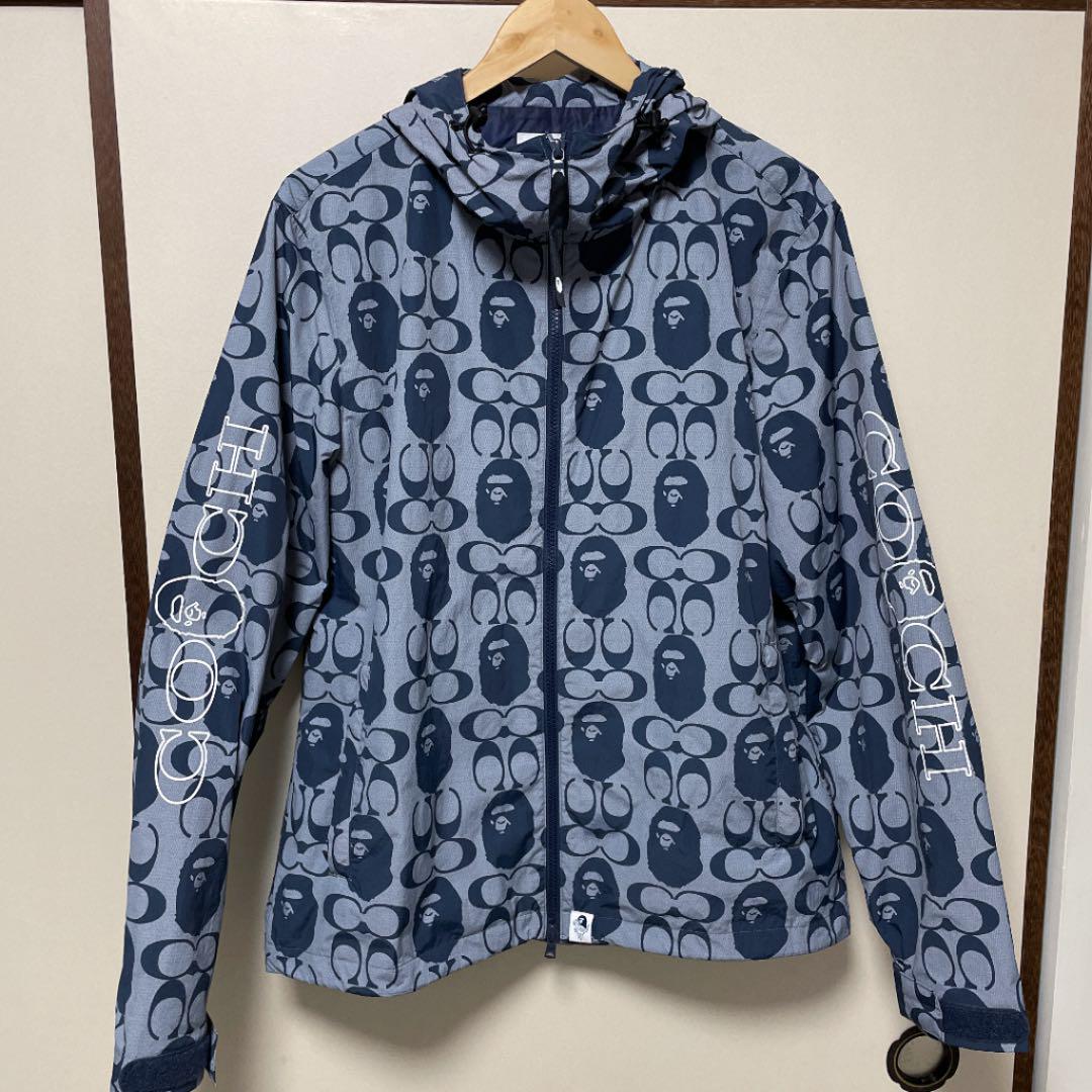 ◆激レア◆ COACH BAPE コラボ ウインドブレーカー S エイプ　コーチ