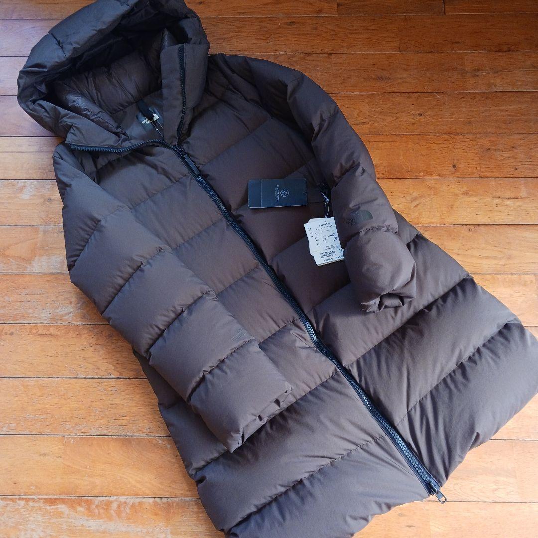 新品タグ付 THENORTHFACE ダウンシェルコート モカ M