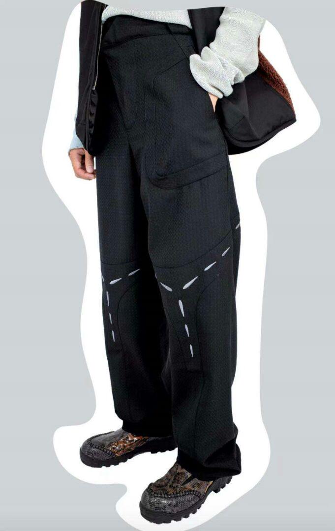 kiko kostadinov klees embroidery trouser