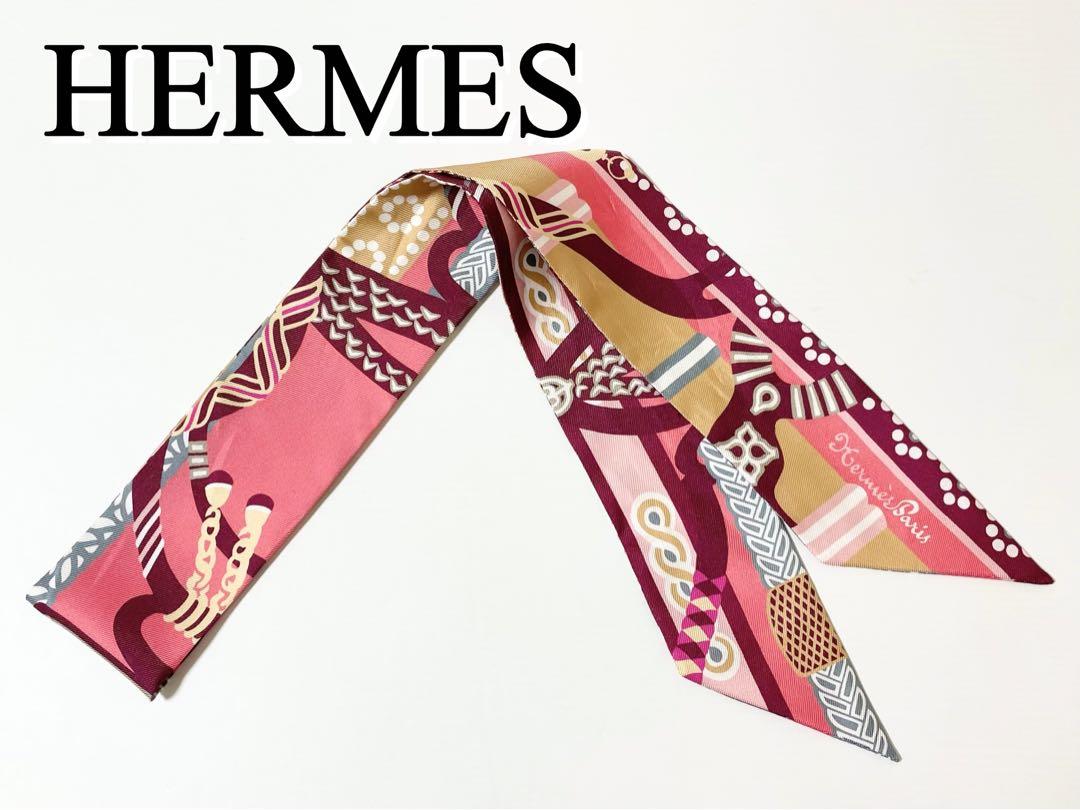 【早い者勝ち！】HERMES エルメス　ツイリー 鎧の幻想 ピンク系