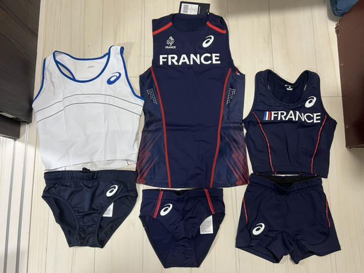 【期間限定値下げ】フランス代表 陸上女子 トップス ブルマ ショーツ3種類セット