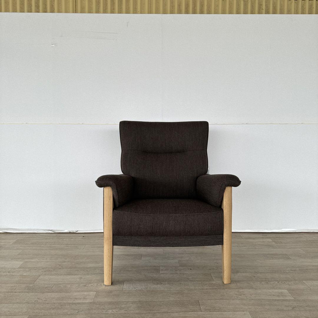 美品　karimoku 1P ソファ　UW3700 パーソナルソファ