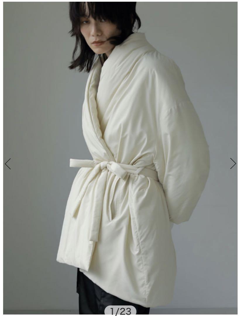 エンベロップパディングコート　WHITE