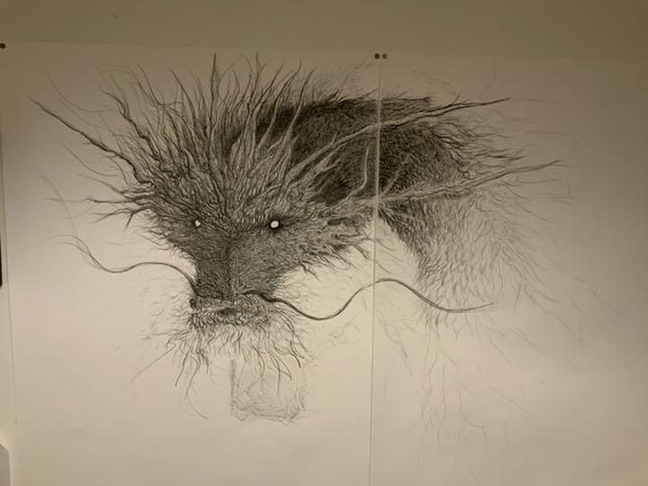 竜のイラスト一点ものです