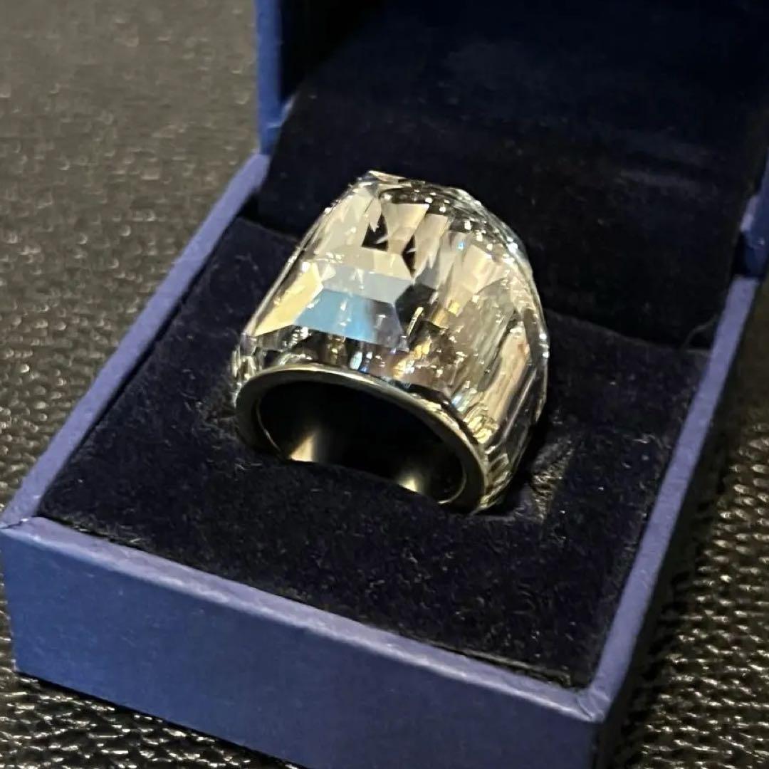 【レア・美品！】サイズ55スワロフスキー クリスタル リング GLACIER