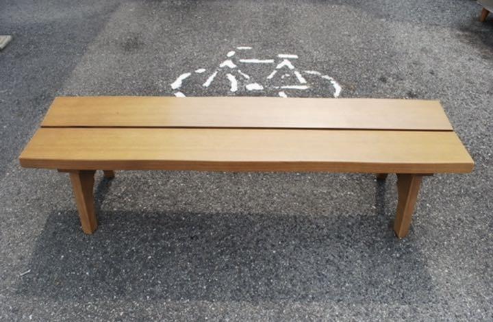 大塚家具　ダイニングセット用チェア　ベンチ　ゴールドナッツ