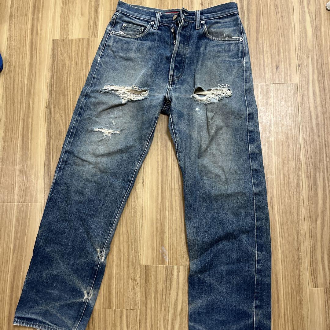 Supreme ヴィンテージ ダメージデニムパンツ サイズ30